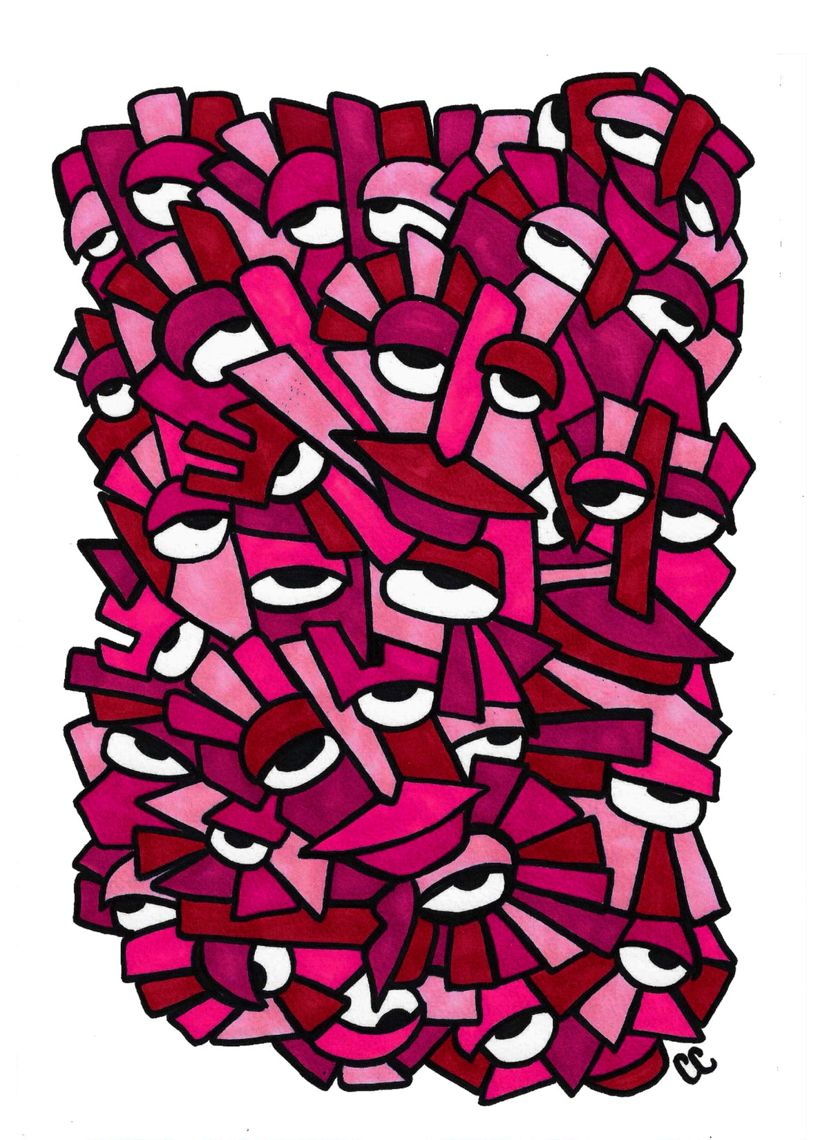 De Rose Chaos - Kunst Print A4