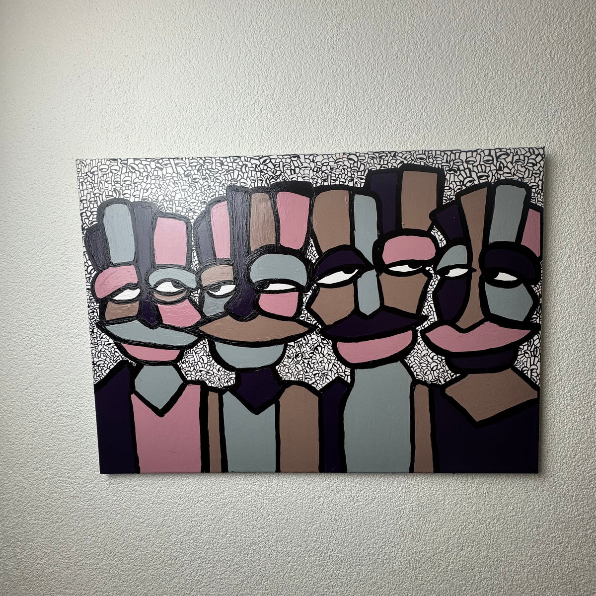 “De Tetrad” 50x70cm” Origineel Schilderij