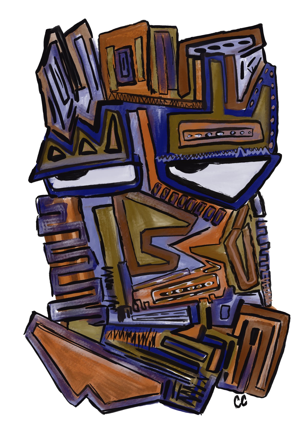 De Opdager A4 Kunst Print